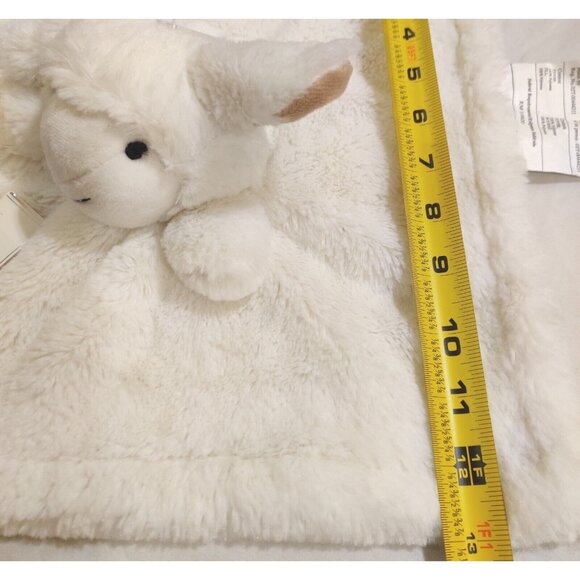 Manhattan Kids White Lamb Sheep Baby Security Blanket Lovey Plush 13" NOS - Picture 6 of 7